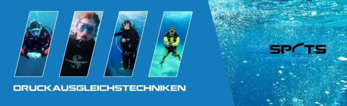 Druckausgleichtechniken im Tauchen